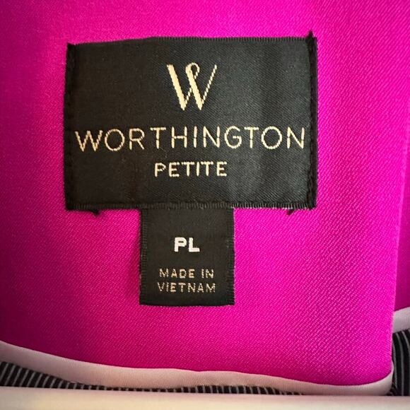 Worthington Extreme Orchid Blazer Pink Purple Size Petite Large Career Office - Picture 3 of 6